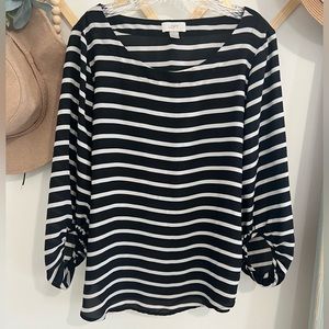 Ann Taylor LOFT Striped Blouse